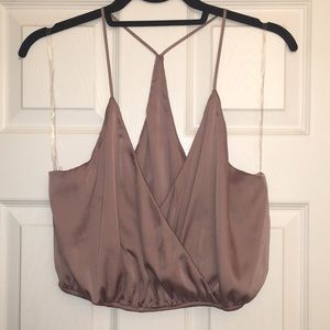 Silk crop top